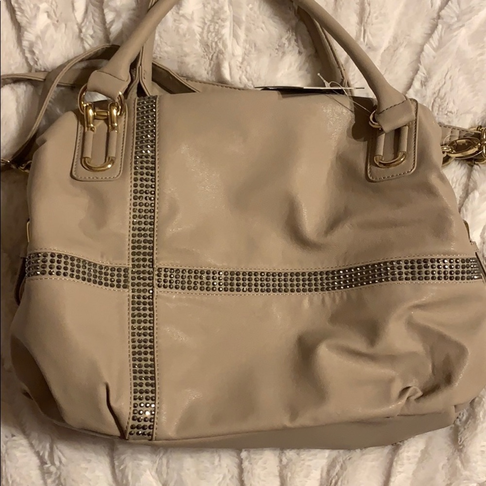 Tan Convertible Shoulder Bag